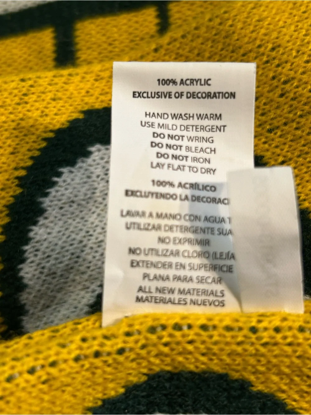 Forever Collectibles NFL Green Bay Packers Knit Fringed Scarf Green Gold